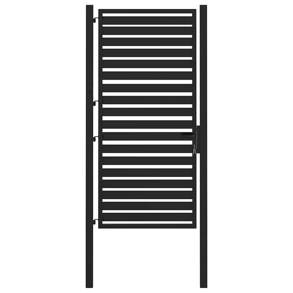 Vidaxx portail de jardin verrouillable 100x180 cm aluminium noir