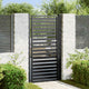 Vidaxx portail de jardin verrouillable 100x180 cm aluminium noir