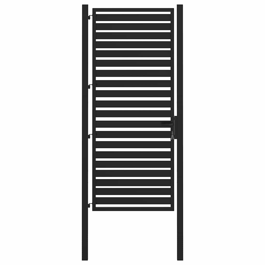 Vidaxx portail de jardin verrouillable 100x200 cm aluminium noir