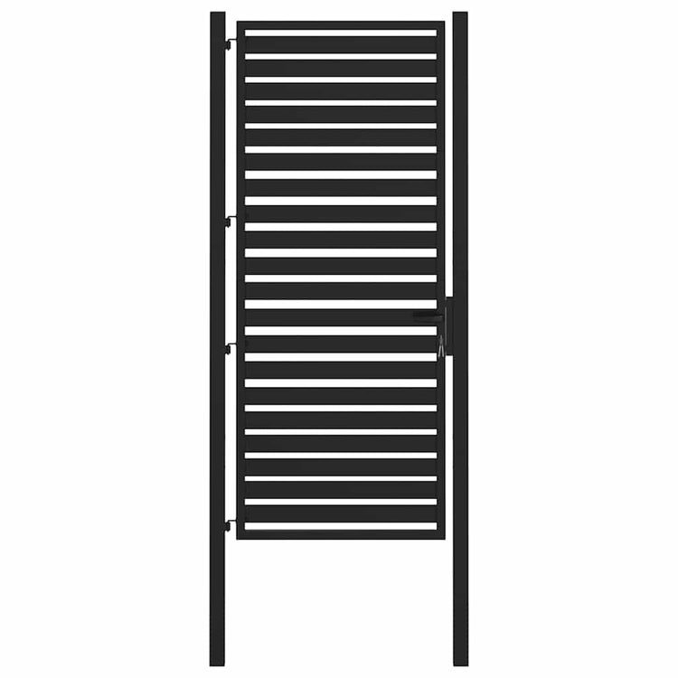 Vidaxx portail de jardin verrouillable 100x200 cm aluminium noir