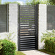 Vidaxx portail de jardin verrouillable 100x200 cm aluminium noir