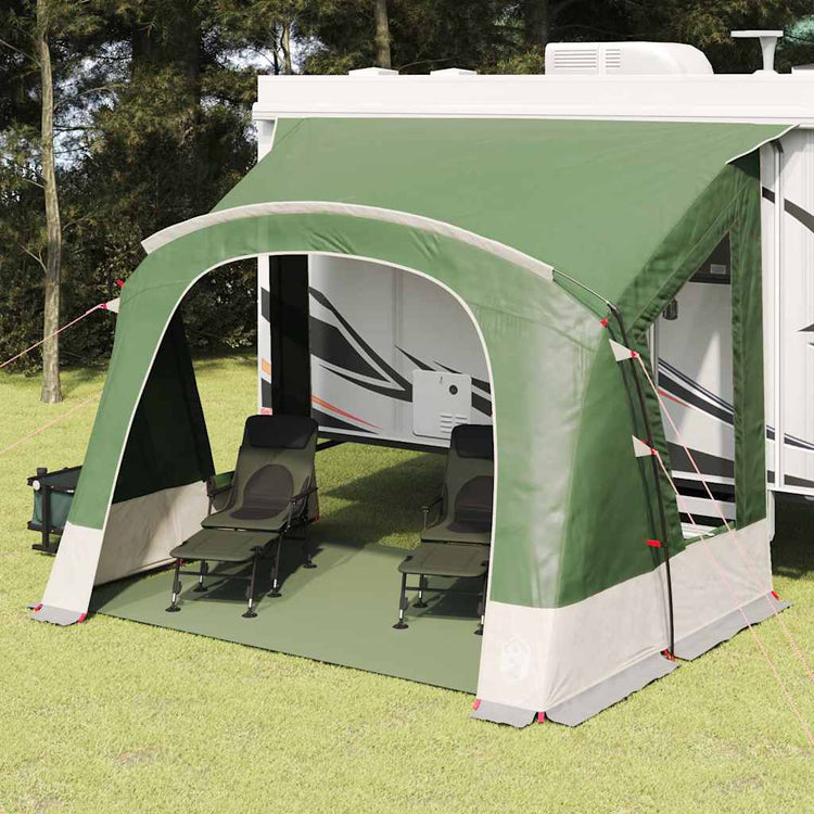 Tente caravane Vidaxx avec toit avec rangement vert 252 x 245 x 245 cm