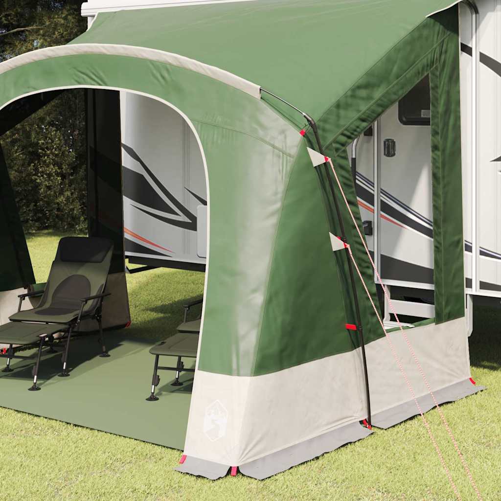 Tente caravane Vidaxx avec toit avec rangement vert 252 x 245 x 245 cm
