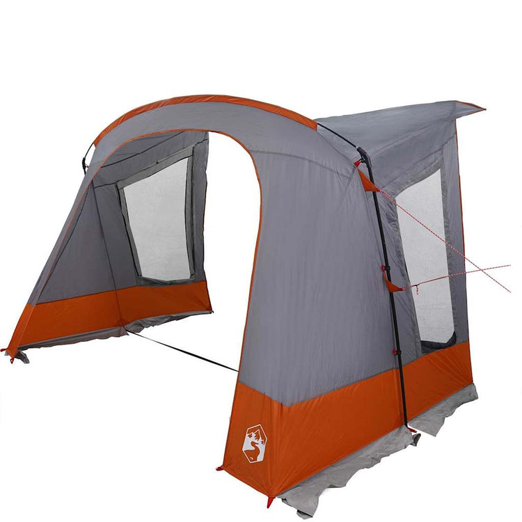 Tente caravane Vidaxx avec toit gris et orange 252 x 245 x 245 cm