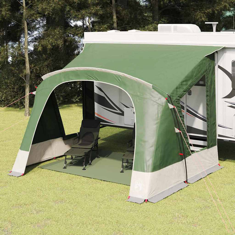 Tente caravane Vidaxx avec toit avec rangement vert 410 x 275 x 245 cm