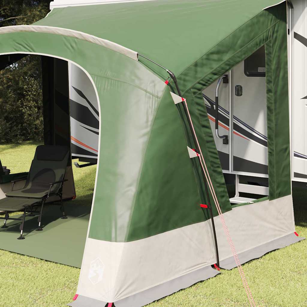 Tente caravane Vidaxx avec toit avec rangement vert 410 x 275 x 245 cm