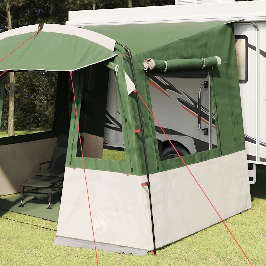 Tente hayon Vidaxx pour caravane avec toit vert 352 x 250 x 240 cm
