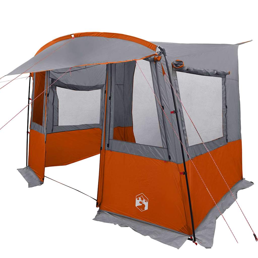 Tente hayon Vidaxx pour caravane gris et orange 352 x 250 x 240 cm