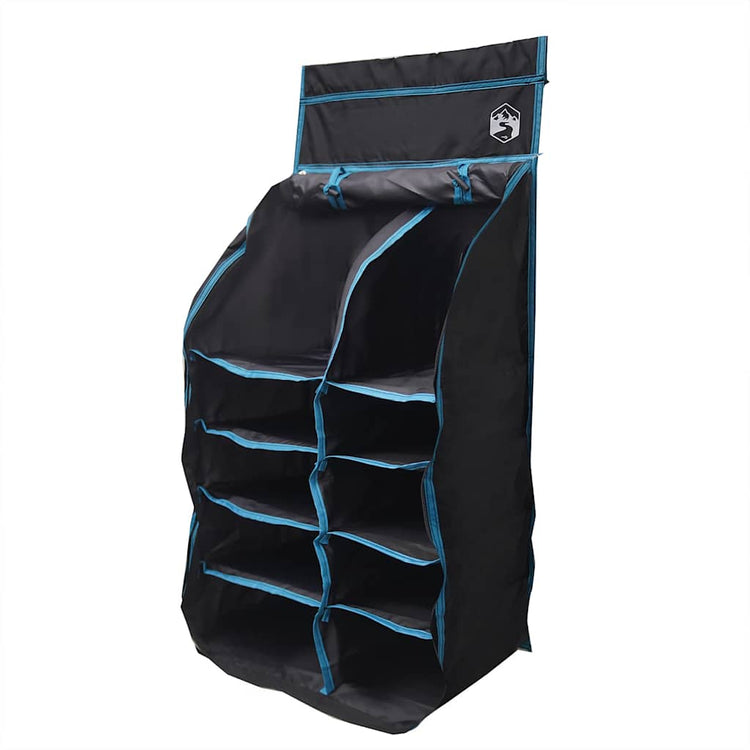 Vidaxx organisateur de tente suspendue 10 compartiments noir 40,5 x 25 x 80 cm