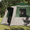 Tente maison Vidaxx avec toit avec rangements vert et blanc 405 x 405 x 273 cm