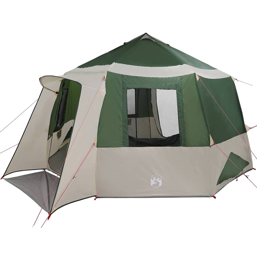 Tente maison Vidaxx avec toit avec rangements vert et blanc 405 x 405 x 273 cm