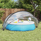 Dôme de piscine Vidaxl transparent 336 x 322 x 160 cm PVC