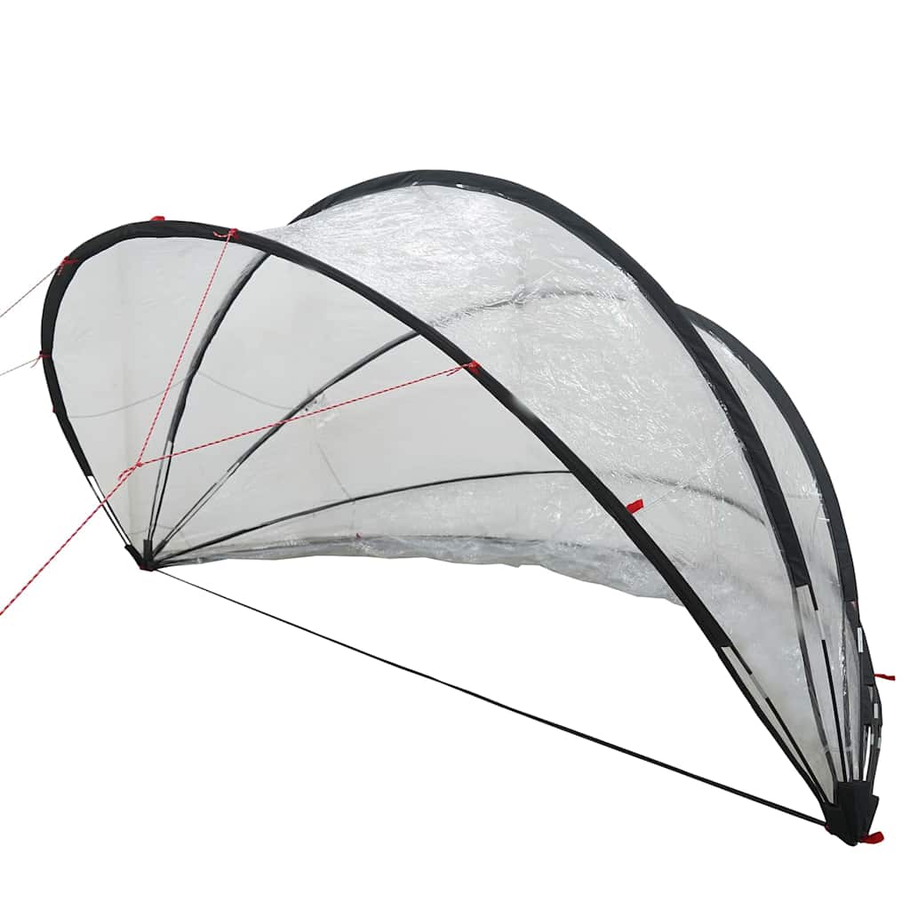 Dôme de piscine Vidaxl transparent 336 x 322 x 160 cm PVC