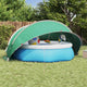 Dôme de piscine Vidaxl bleu 405 x 405 x 192 cm polyester 185t avec revêtement PU