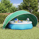 Dôme de piscine Vidaxl bleu 500 x 500 x 236 cm polyester 185t avec revêtement PU