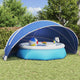 Dôme de piscine Vidaxl vert 546 x 516 x 250 cm 185t polyester avec revêtement PU