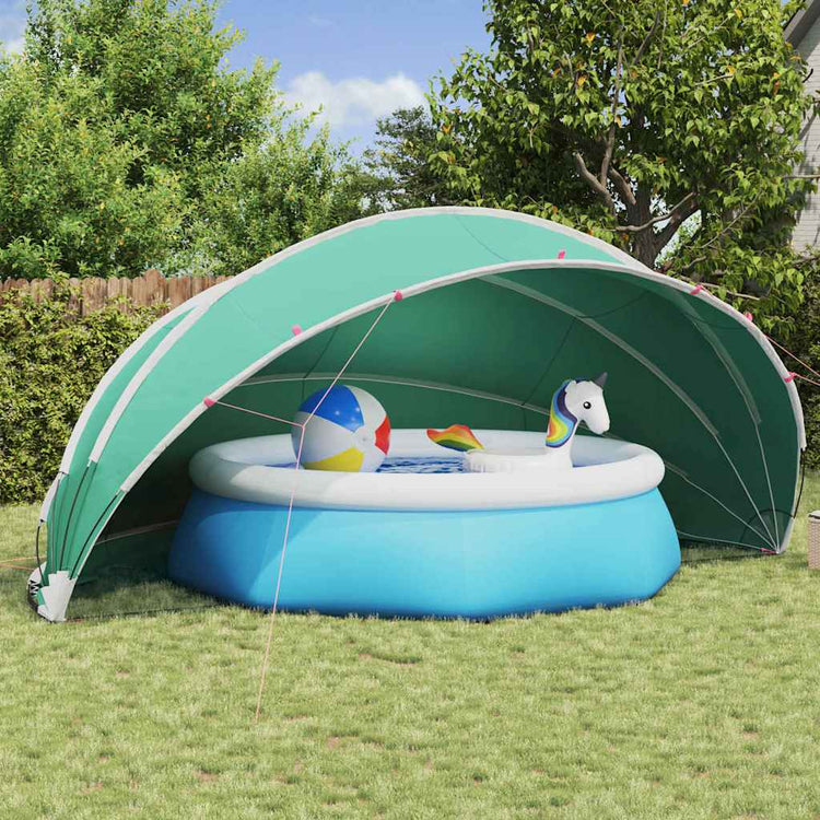 Dôme de piscine Vidaxl bleu 546 x 516 x 250 cm polyester 185t avec revêtement PU