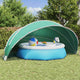 Dôme de piscine Vidaxl bleu 546 x 516 x 250 cm polyester 185t avec revêtement PU