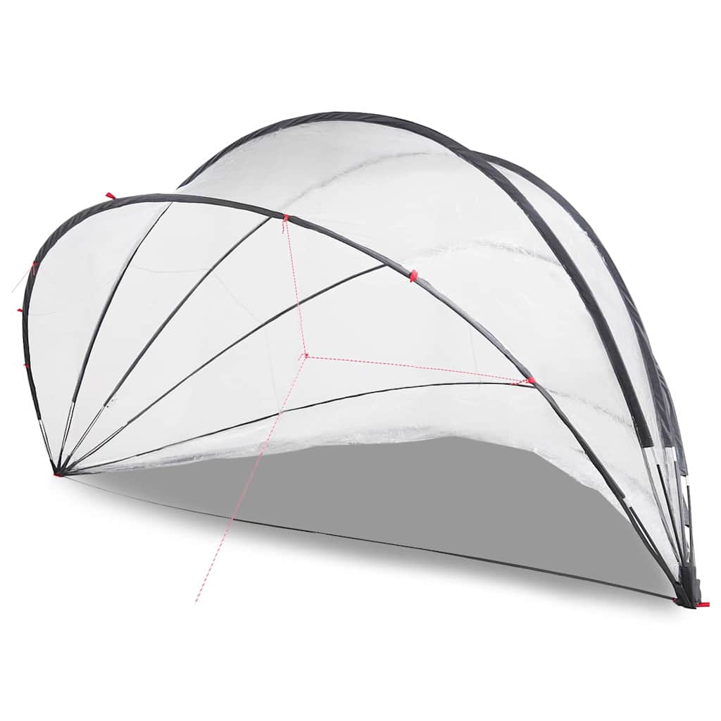 Dôme de piscine Vidaxl transparent 546 x 516 x 250 cm PVC