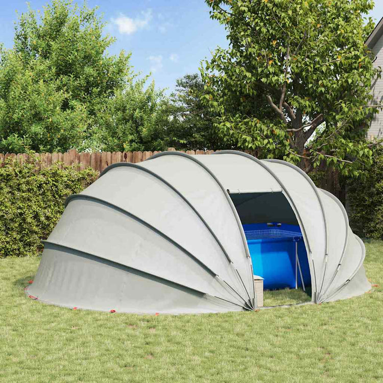 Vidaxx tente de piscine dôme gris 538 x 440 x 204 cm