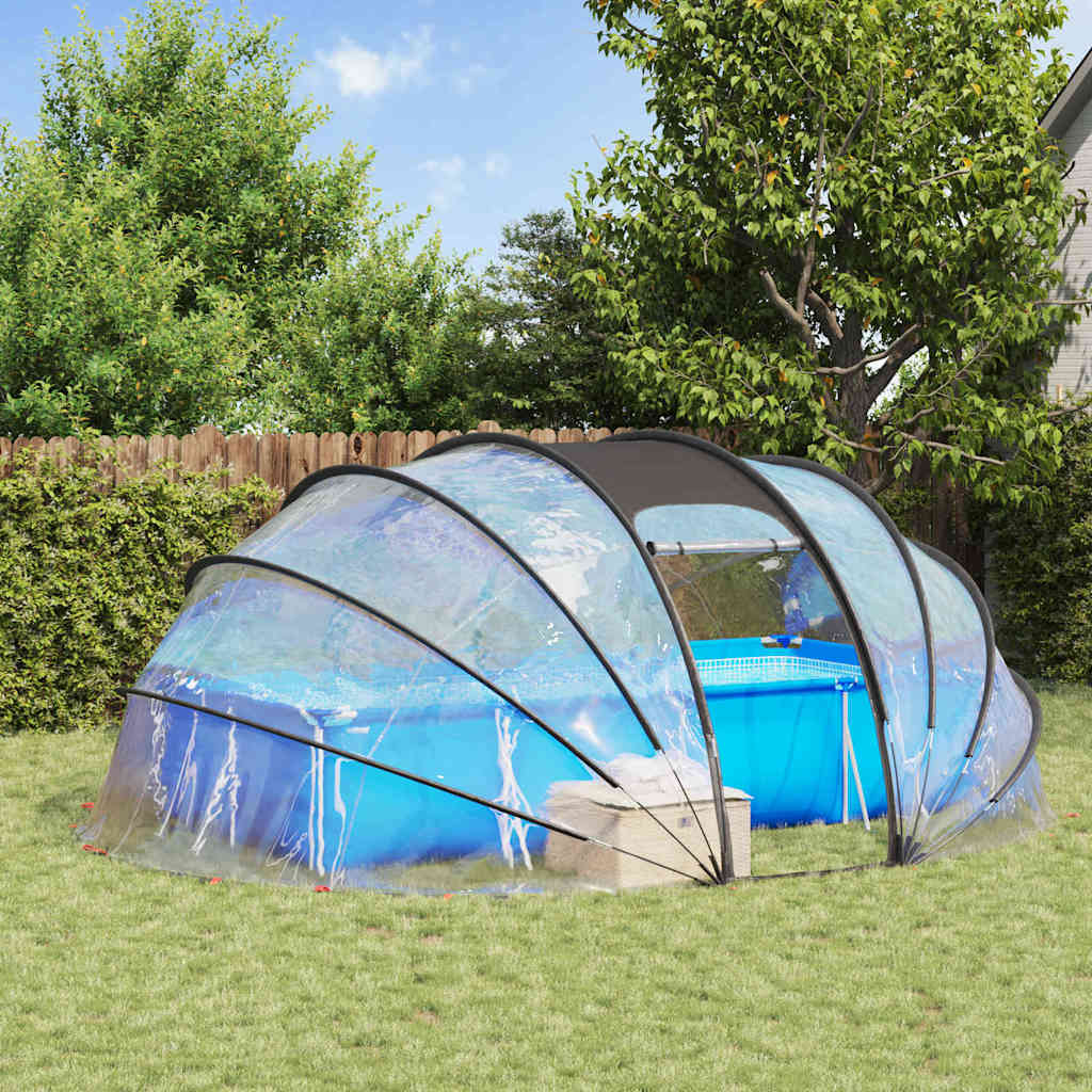 Vidaxx tente de piscine dôme transparent 538 x 440 x 204 cm PVC
