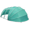 VidaXL tente de piscine dôme bleu 640 x 432 x 205 cm