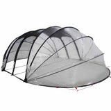 Vidaxx tente de piscine dôme transparent 640 x 432 x 205 cm PVC - afbeelding 2
