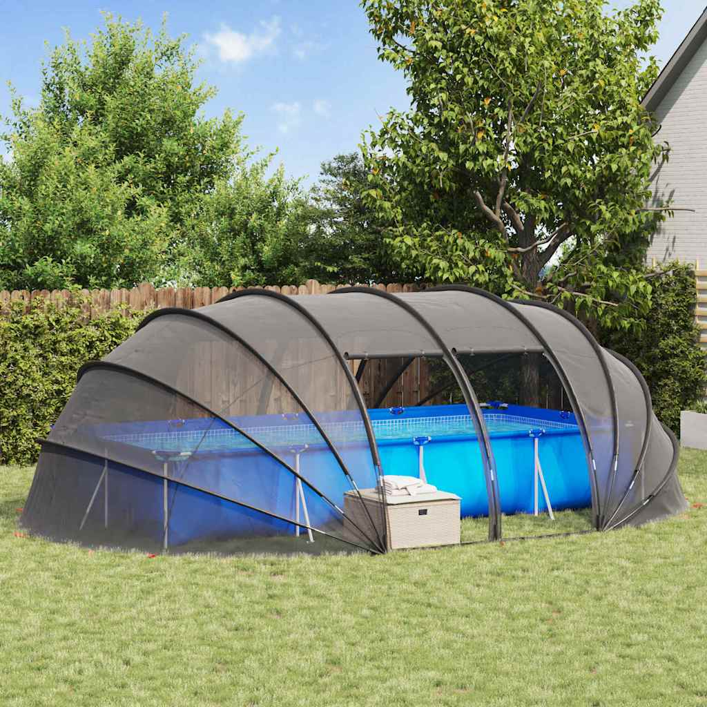 VidaXL tente de piscine dôme transparent 640 x 432 x 205 cm