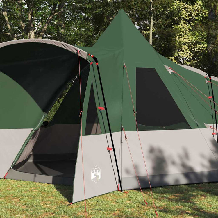Tente tipi Vidaxl avec toit avec rangement vert 720 x 465 x 295 cm
