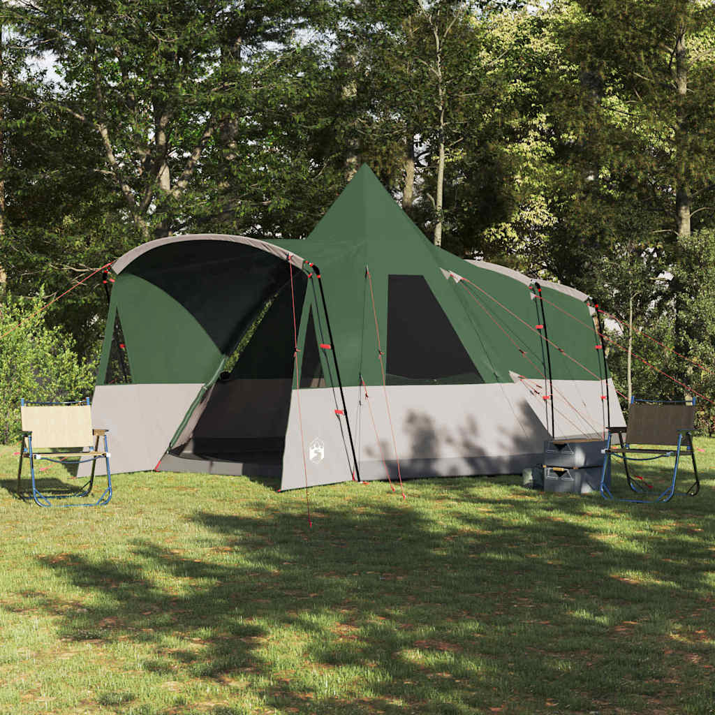 Tente tipi Vidaxl avec toit avec rangement vert 720 x 465 x 295 cm