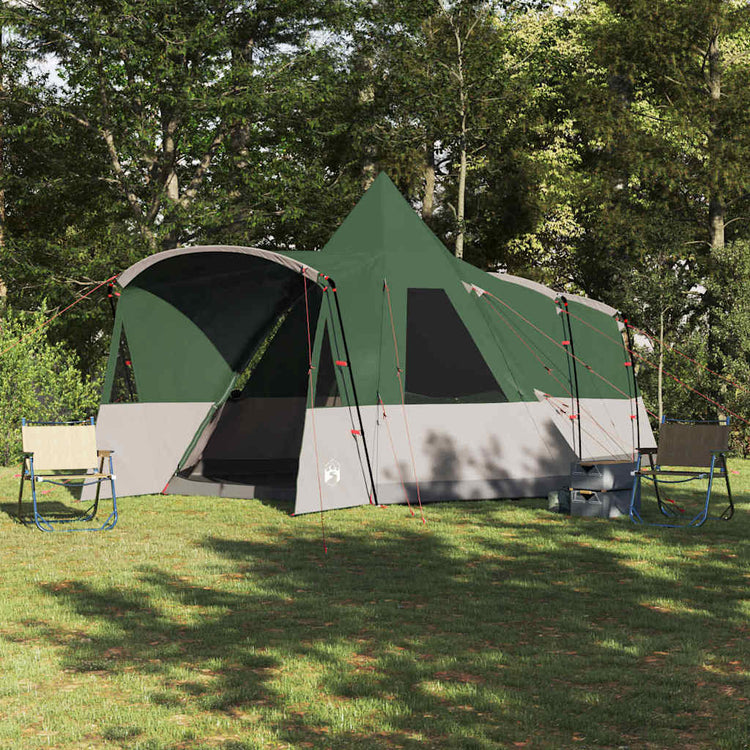 Tente tipi Vidaxl avec toit avec rangement vert 720 x 465 x 295 cm