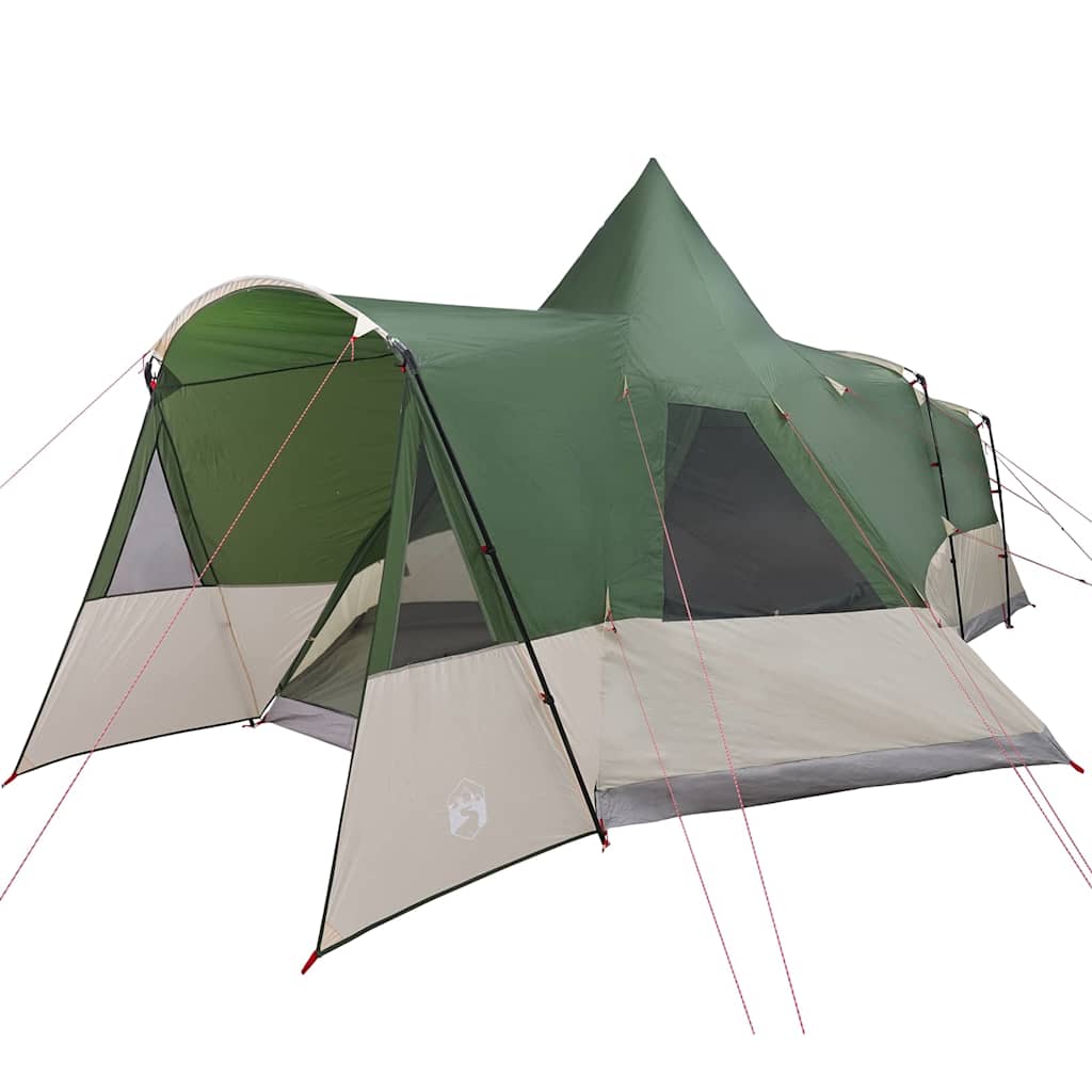Tente tipi Vidaxl avec toit avec rangement vert 720 x 465 x 295 cm