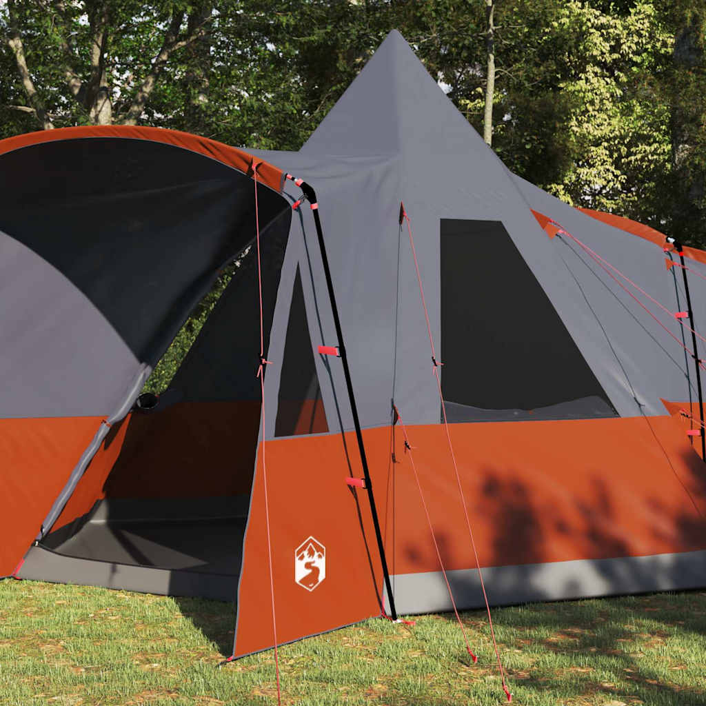 Tente tipi Vidaxl avec toit gris et orange 720 x 465 x 295 cm