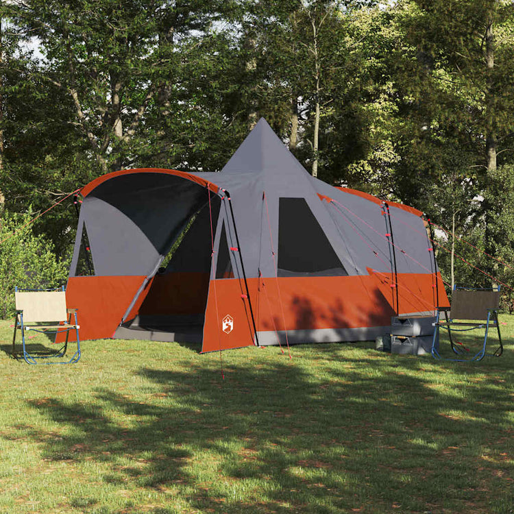 Tente tipi Vidaxl avec toit gris et orange 720 x 465 x 295 cm
