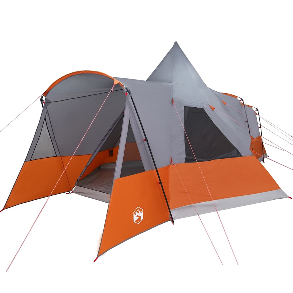 Tente tipi Vidaxl avec toit gris et orange 720 x 465 x 295 cm