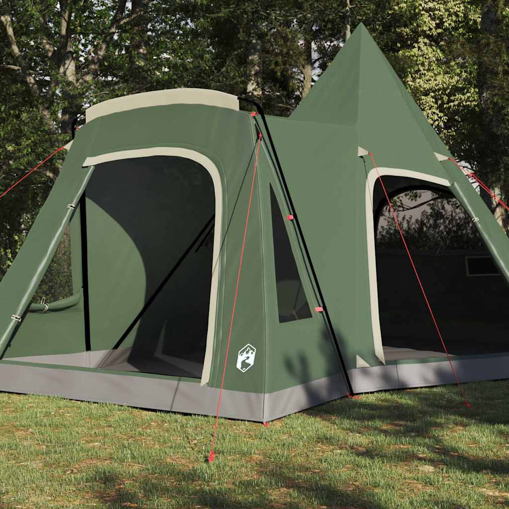 Tente tipi Vidaxl avec toit avec rangement vert 545 x 450 x 295 cm
