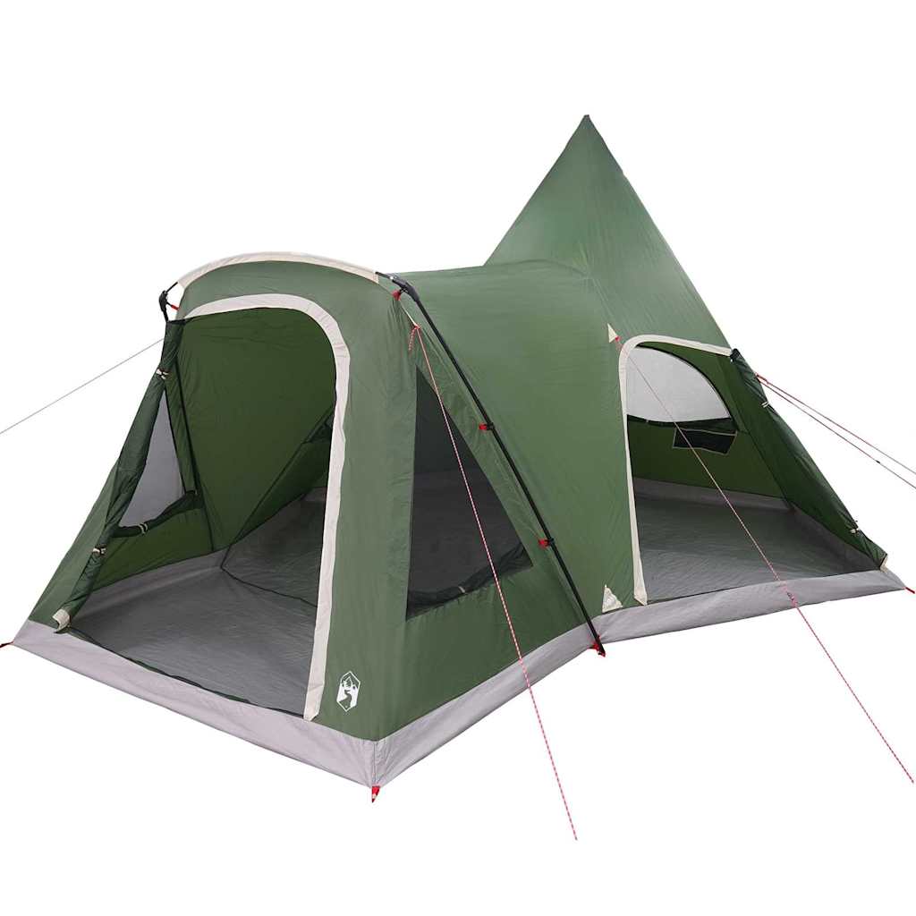Tente tipi Vidaxl avec toit avec rangement vert 545 x 450 x 295 cm