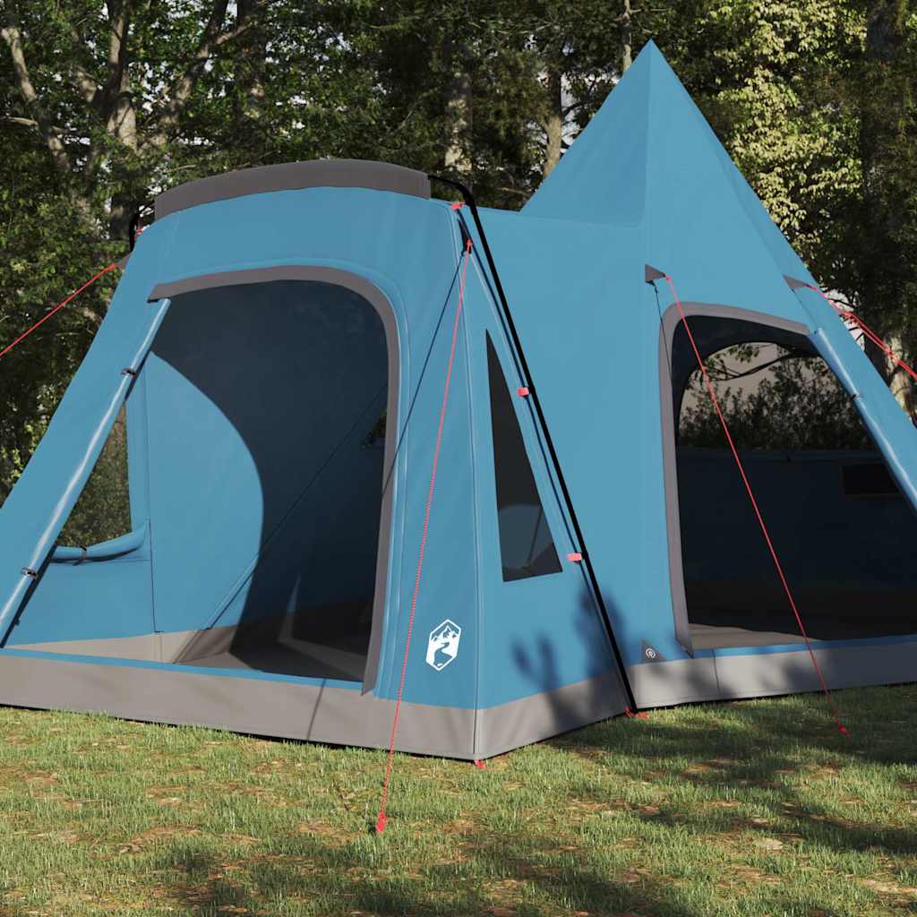 Tente tipi Vidaxl avec toit avec rangement bleu 545 x 450 x 295 cm