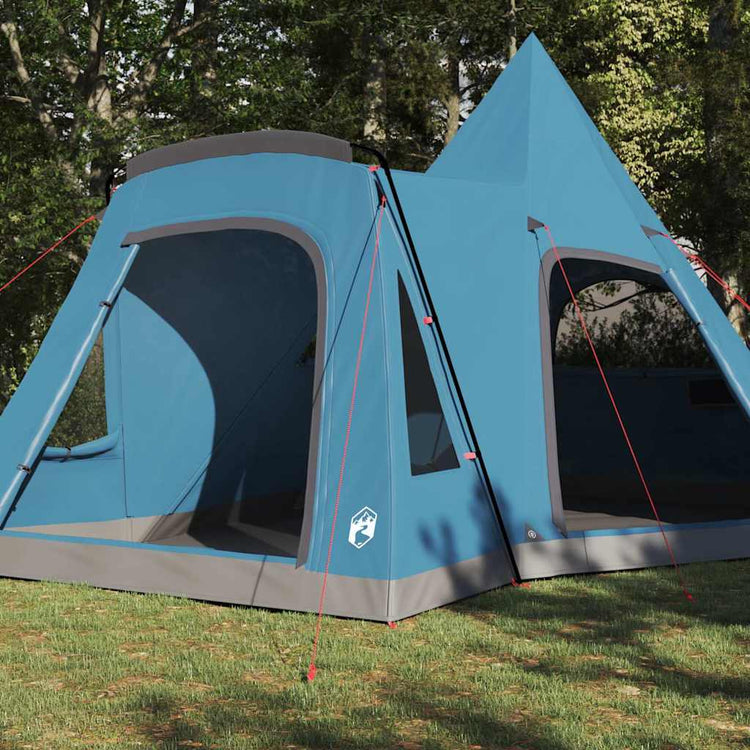 Tente tipi Vidaxl avec toit avec rangement bleu 545 x 450 x 295 cm