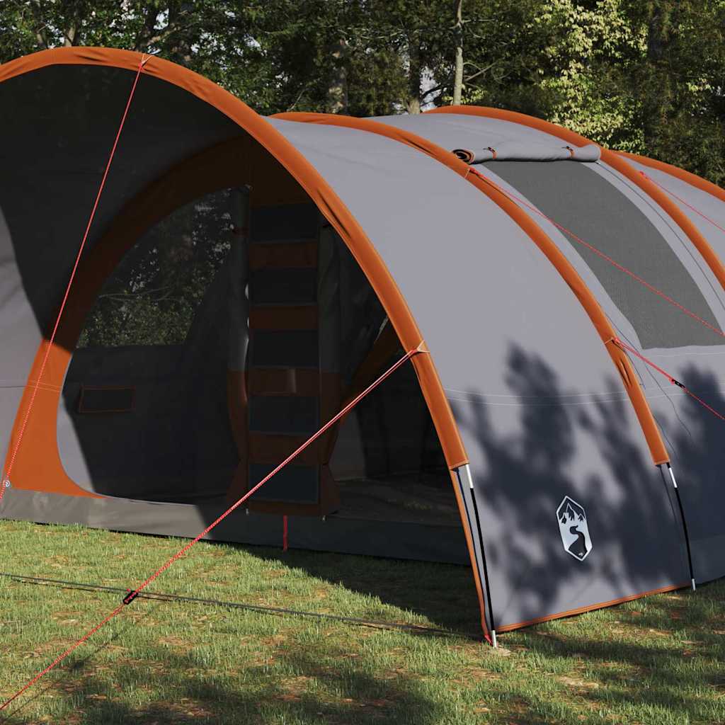 Tente tunnel Vidaxx avec toit gris et orange 710 x 460 x 245 cm