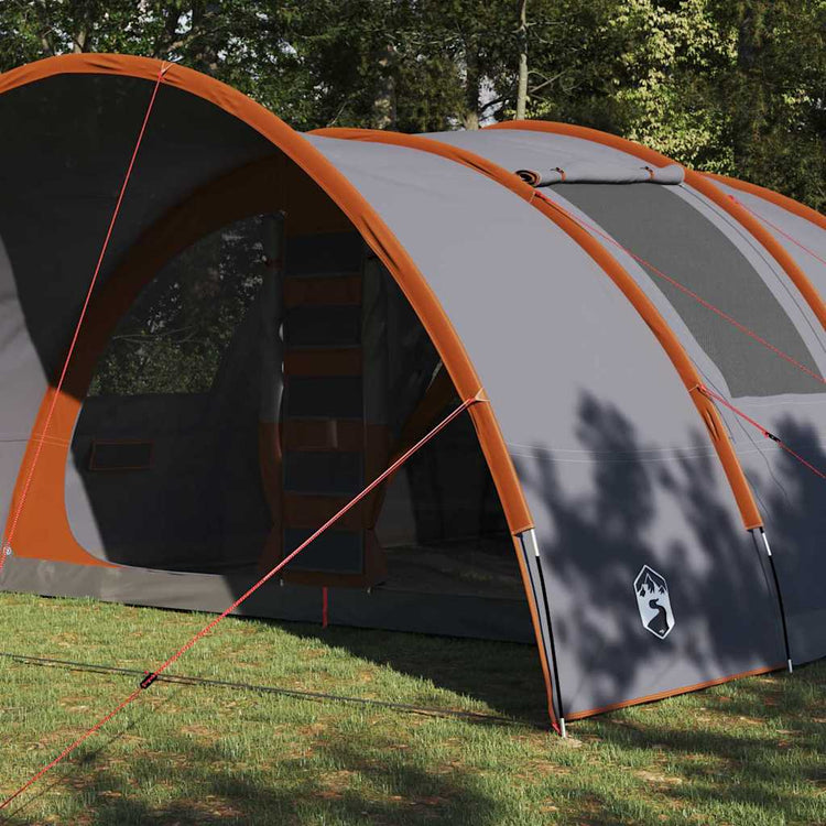 Tente tunnel Vidaxx avec toit gris et orange 710 x 460 x 245 cm