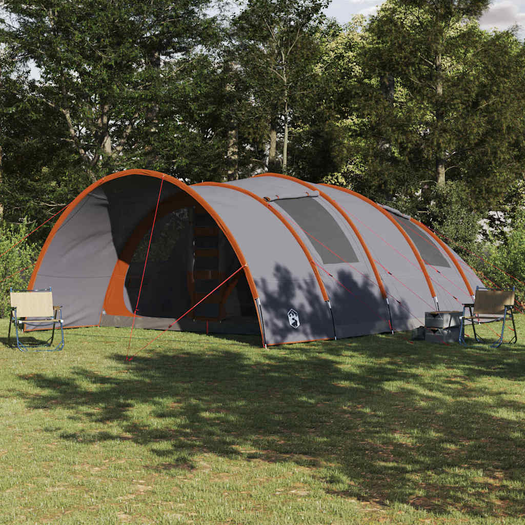 Tente tunnel Vidaxx avec toit gris et orange 710 x 460 x 245 cm
