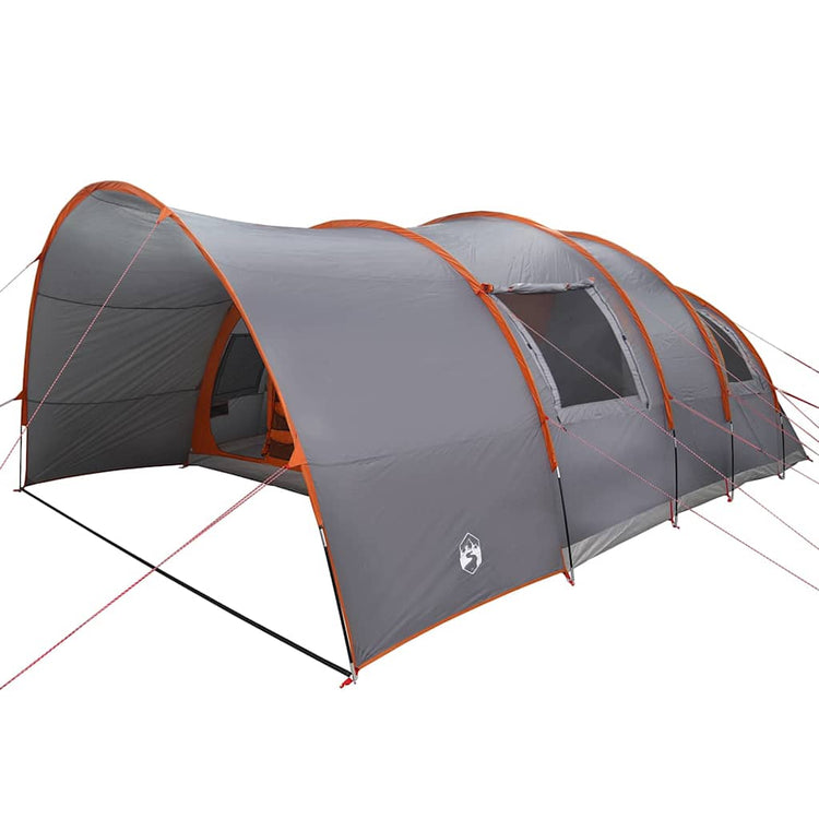 Tente tunnel Vidaxx avec toit gris et orange 710 x 460 x 245 cm
