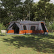 Tente VidaXL avec toit avec rangement gris et orange 680 x 510 x 210 cm