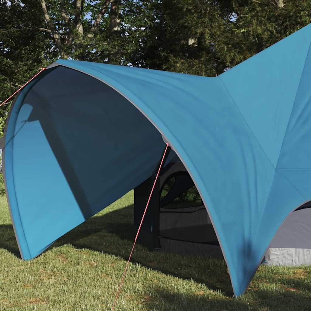Tente tipi Vidaxl avec toit bleu et gris 600 x 600 x 347 cm