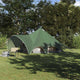 Tente tipi Vidaxl avec toit vert et gris 600 x 600 x 347 cm