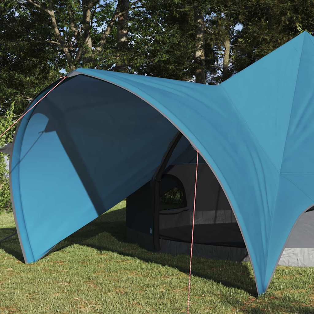 Tente tipi Vidaxl avec toit bleu et gris 600 x 600 x 347 cm