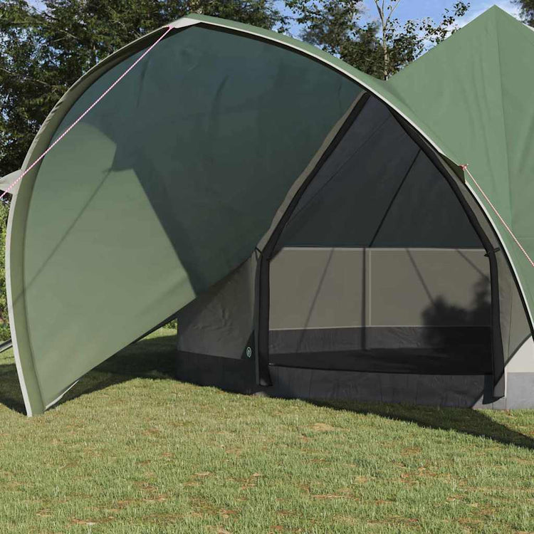 Tente tipi Vidaxl avec toit vert et gris 600 x 600 x 347 cm