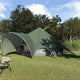 Tente tipi Vidaxl avec toit vert et gris 600 x 600 x 347 cm