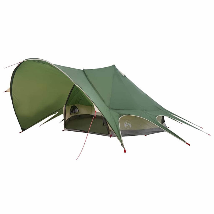 Tente tipi Vidaxl avec toit vert et gris 600 x 600 x 347 cm